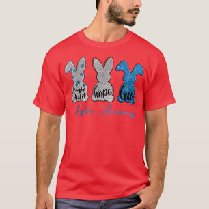 Camiseta Faith Hope Love Bunny Autism Awareness Mes