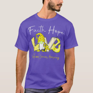 Camiseta Faith Hope Love Childhood Cancer Awareness 1647