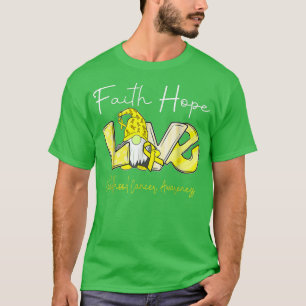 Camiseta Faith Hope Love Children's Cancer Awareness1648