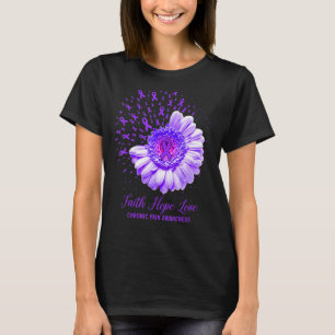 Camiseta Faith Hope Love Chronic Pain Awareness Survivor Fi