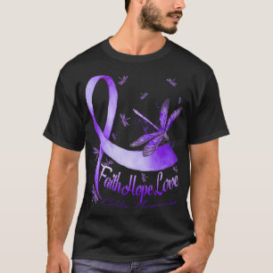 Camiseta Faith Hope Love Colitis Awareness Dragonfly