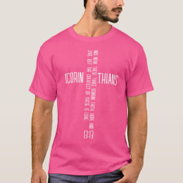 Camiseta Faith Hope Love Cross Christian Shirt