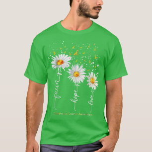 Camiseta Faith Hope Love Daisy Chirstian Children Cancer A