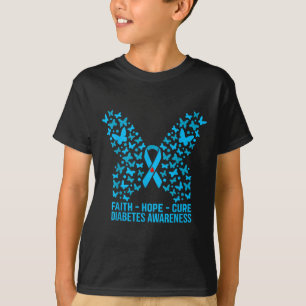 Camiseta Faith Hope Love Diabetes Awareness _2