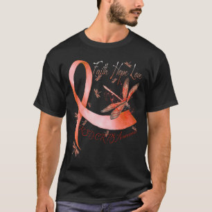 Camiseta Faith Hope Love Dragonfly Rsd Crps Conciencia