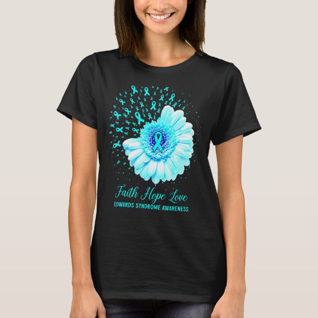 Camiseta Faith Hope Love Edwards Awareness Survivo (Anverso)