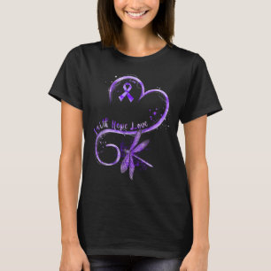 Camiseta Faith Hope Love Epilepsy Awareness Survivor
