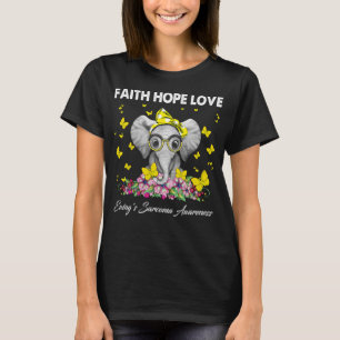 Camiseta Faith Hope Love Ewings Sarcoma Awareness