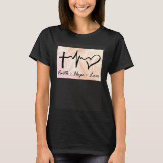Camiseta Faith Hope Love Expression Affection Christian Rel