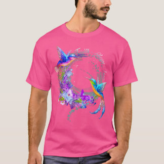Camiseta Faith Hope Love Flor Hummingbird Jesús Religioso