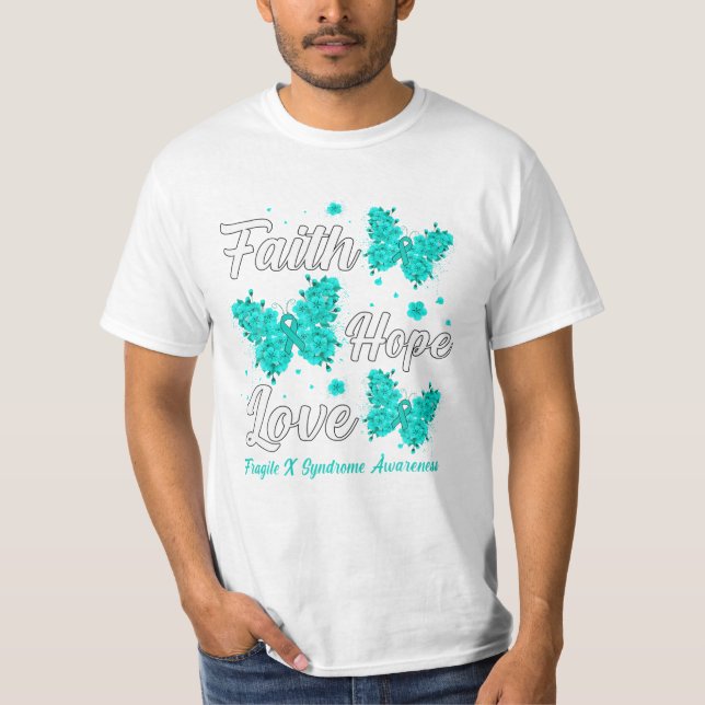 Camiseta Faith Hope Love Fragile (Anverso)