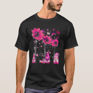 Camiseta Faith Hope Love Gnome Ribbon Cáncer de Mama Awaren