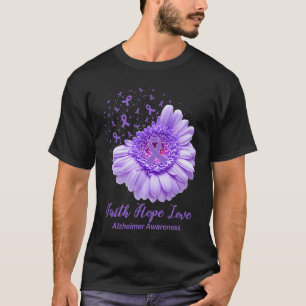 Camiseta Faith Hope Love Heimerheimer Awareness Gifts