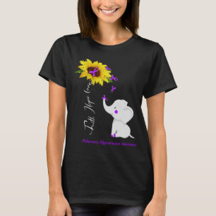 Camiseta Faith Hope Love Hipertensión pulmonar Sensibiliza