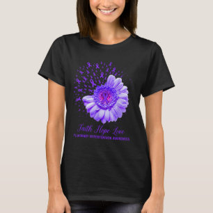 Camiseta Faith Hope Love Hipertensión pulmonar Sensibilizac