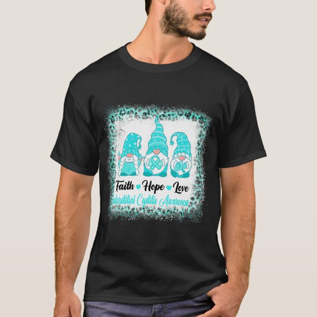 Camiseta Faith Hope Love INTERSTITIAL CYSTITIS AWARE (Anverso)
