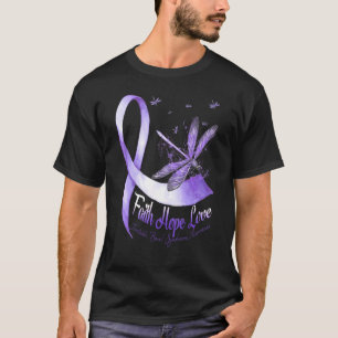 Camiseta Faith Hope Love Irritable Bowel Syndrome Awareness