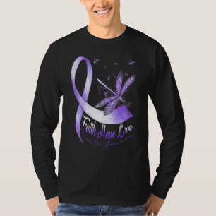 Camiseta Faith Hope Love Irritable Bowel Syndrome Awareness