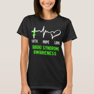 Camiseta Faith Hope Love Kabuki Syndrome Awareness