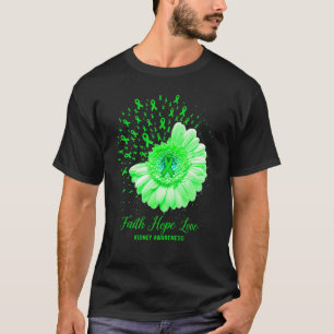Camiseta Faith Hope Love Kidney Awareness Survivor Fighter