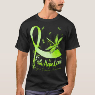 Camiseta Faith Hope Love Lyme Disease Awareness Dragonfly