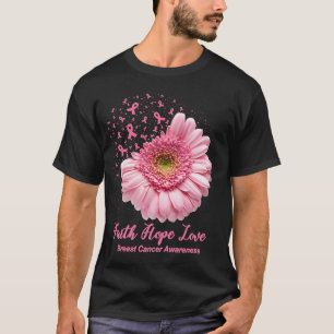 Camiseta Faith Hope Love Mama Awareness Flower Pin