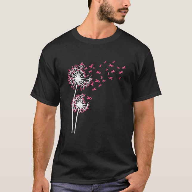 Camiseta Faith Hope Love Mama Cancer Awareness Dandelion (Anverso)