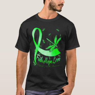Camiseta Faith Hope Love Mental Health Awareness Dragonfly