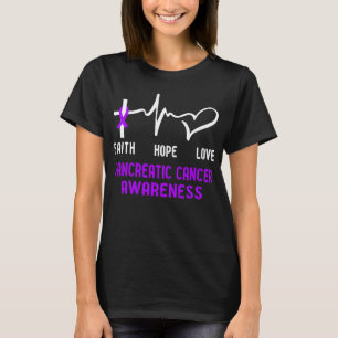 Camiseta Faith Hope Love Pancreatic Cancer Awareness