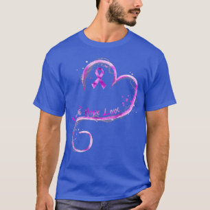 Camiseta Faith Hope Love Purple Ribbon Sobredosis Concienci