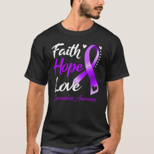 Camiseta Faith Hope Love Sarcoidosis Conciencia
