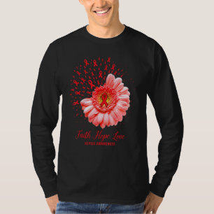 Camiseta Faith Hope Love Sepsis (Esperanza de la fe) Sobrev