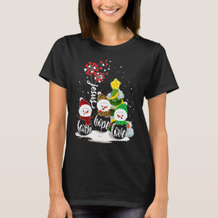 Camiseta Faith Hope Love Snowman Jesus Dandelion Christian
