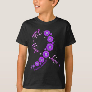 Camiseta Faith Hope Love Sobredosificación Conciencia Flor 
