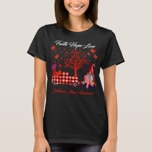 Camiseta Faith Hope Love Sustancia Abuso Conciencia
