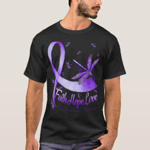 Camiseta Faith Hope Love Testicular Cancer Awareness Dragon