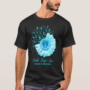 Camiseta Faith Hope Love Trisomy 18 lucha de sobreviviente 