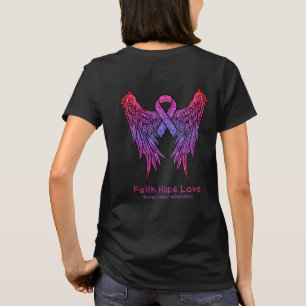 Camiseta Faith Hope Love Wings Brewings Conciencia sobre el