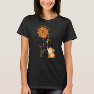 Camiseta Faith Hope lucha por amar la leucemia del girasol 