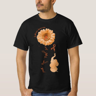 Camiseta Faith Hope lucha por amar la leucemia del girasol
