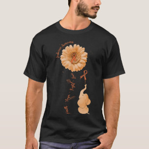 Camiseta Faith Hope lucha por amar la leucemia del girasol 