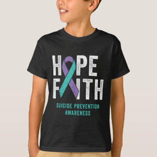 Camiseta Faith Hope Suicidio Prevención De Suicidios Concie