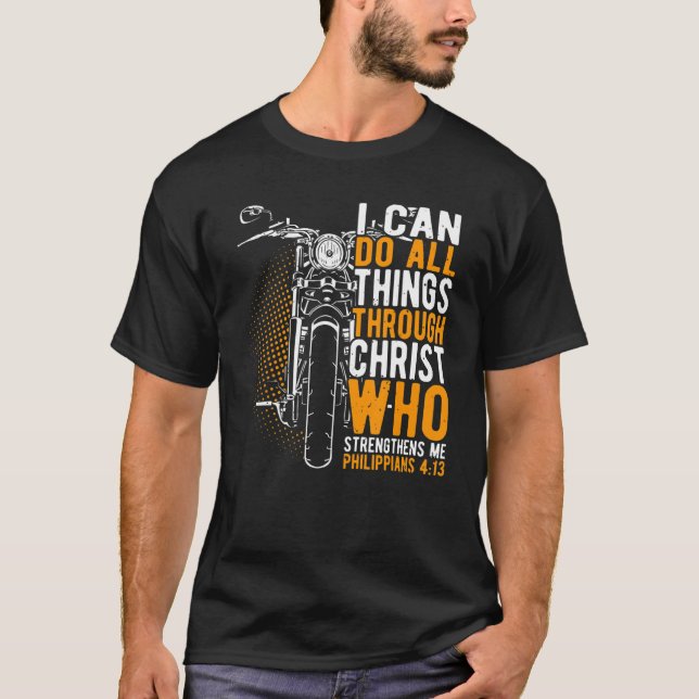 Camiseta Faith I can do all things through christ christian (Anverso)