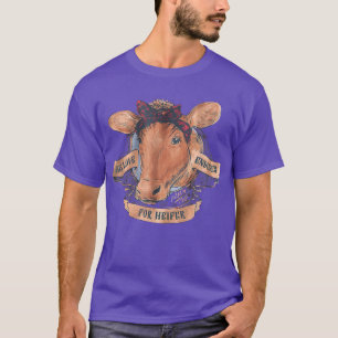 Camiseta Faith Jesus Cow Christian Psalm 136