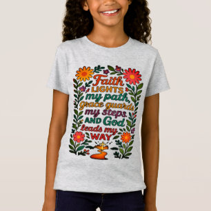 Camiseta Faith Lights My Path Christian Art - Inspirational