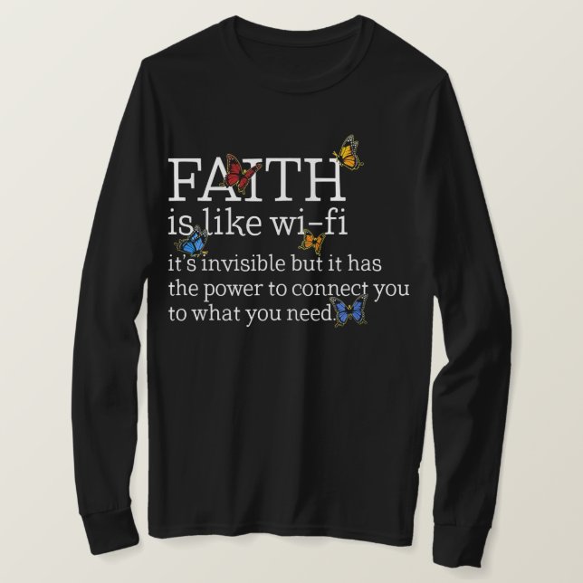 Camiseta Faith Like Wi Fi Christian Religious Mother (Anverso del diseño)