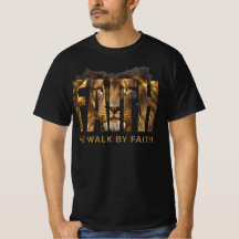 Camiseta Faith Lion Negra