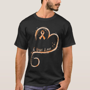 Camiseta Faith Love Hope Valor Aml Leukemia Conciencia