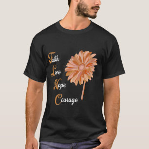 Camiseta Faith Love Hope Valor Aml Leukemia Conciencia