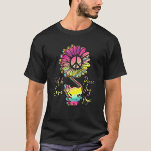 Camiseta Faith Love Peace Joy Hope Frog Rótulo Yoga Frogs H